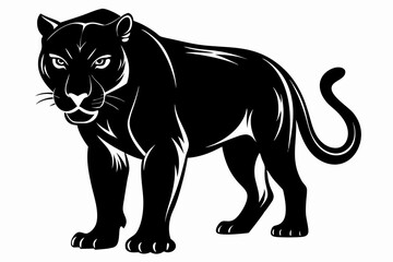 Black Panther Silhouette vector illustration