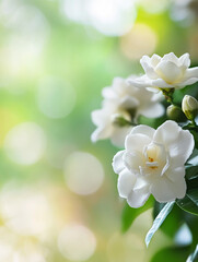 white gardenia flowers