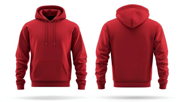 Red hoodie template hotsell