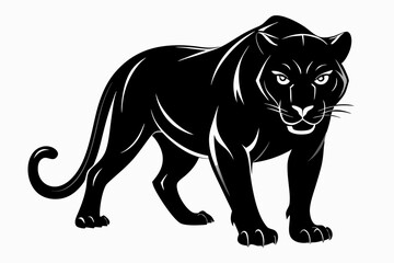 Black Panther Silhouette vector illustration