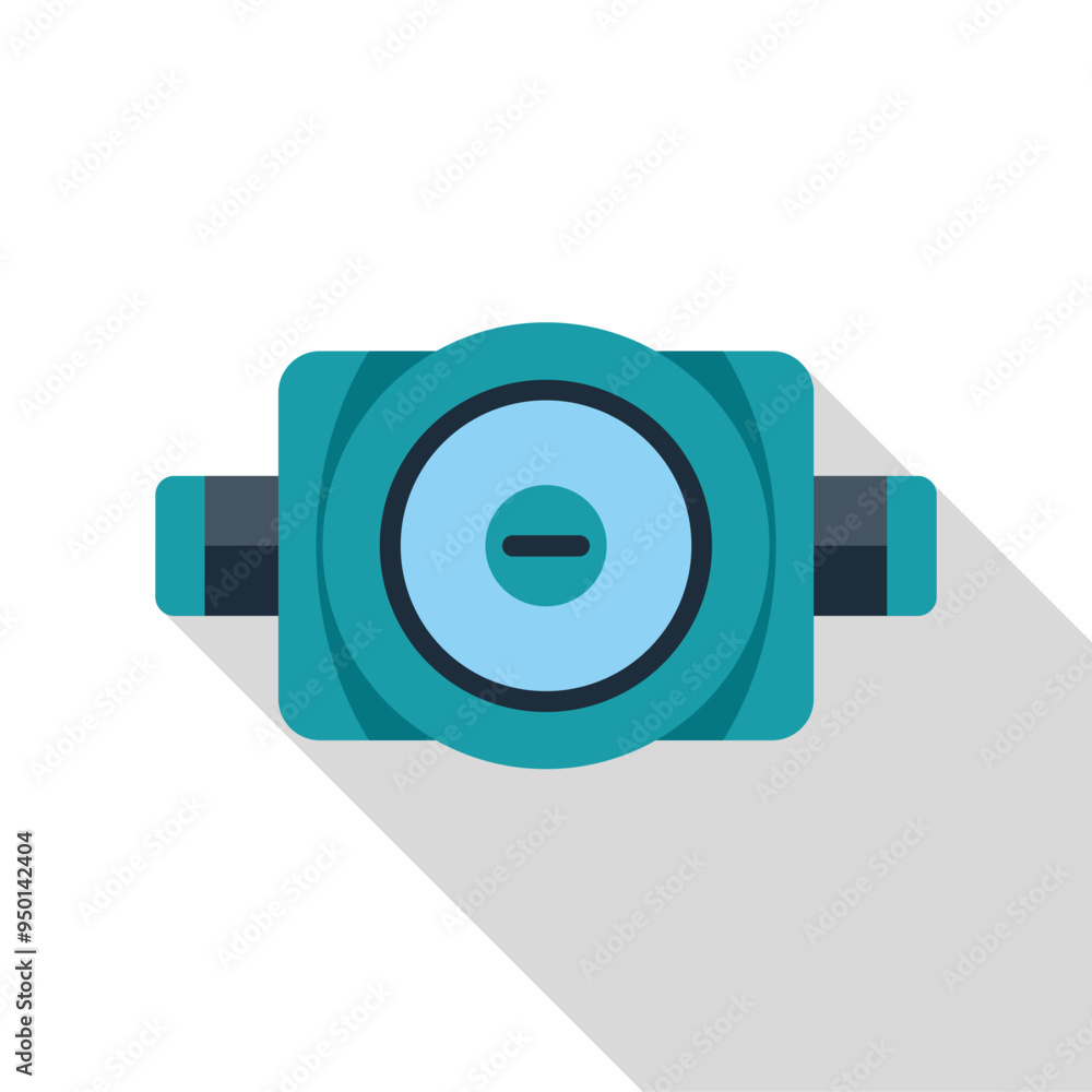 Poster this vector illustration features a water meter, symbolizing the monitoring and measurement of water
