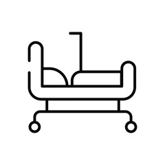 Hospital Bed vector icon
