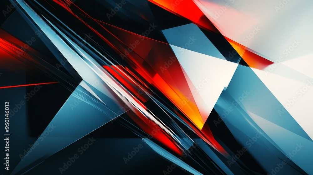 Poster A dynamic abstract background with sharp angles and contrasting colors, designed to capture attention and create visual impact.