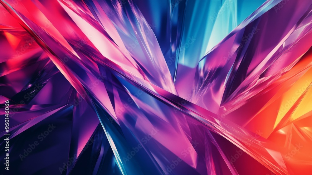 Poster A dynamic abstract background with sharp angles and contrasting colors, designed to capture attention and create visual impact.