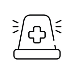 Emergency Room Sign vector icon