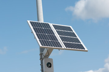 Split type solar street light, small solar panel, Blue sky solar battery, solar powered street...