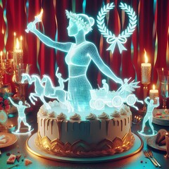 294 Holographic Ancient Greek Olympiad A party inspired by the a