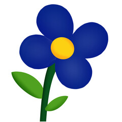 Blue flower