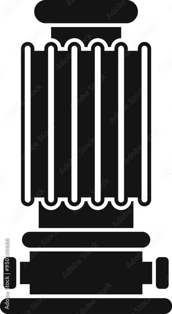 Canvas Prints simple and minimal black glyph icon representing a water filter, ideal for web and mobile projects