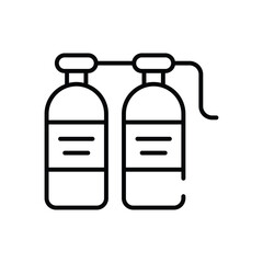 Oxygen Tank vector icon