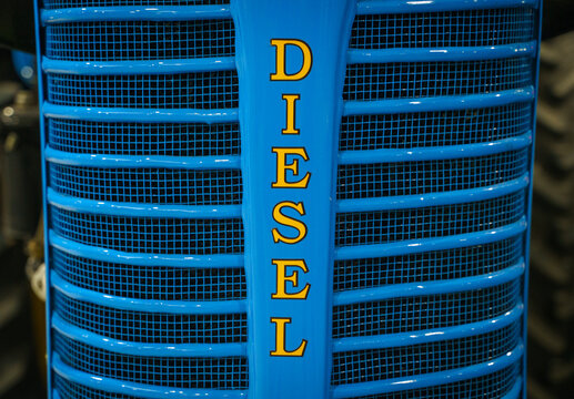 Zetor Tractor Blue Grille with "Diesel" Inscription