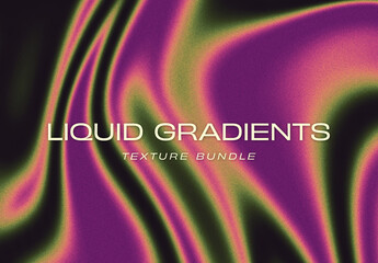 Set of Liquid Gradient Textures - Powered by Adobe