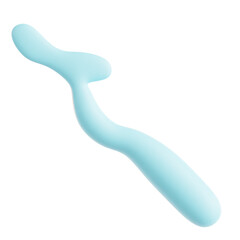 Abstract Colorful Fluid Form with Gentle Curves