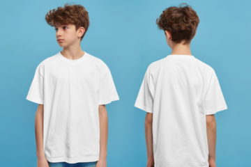 PNG teenager t-shirt mockup , transparent design