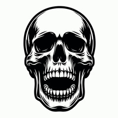 Obraz premium Vector Skull Design tattoo tshirt design