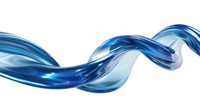 Silver chrome metal texture with waves, liquid silver metallic silk wavy design on transparent