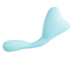 Pastel Colorful Curved Fluid Form with Soft Edges