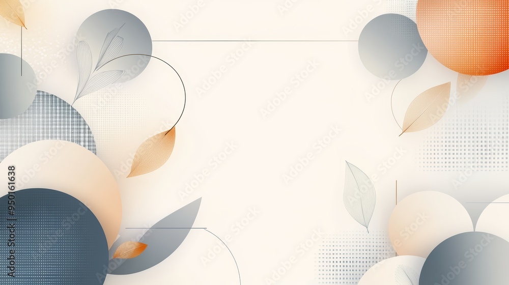 Poster a modern abstract background featuring soft shapes and gentle colors, perfect for design projects or