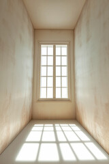 13 Quadratmeter gro&szlig;er wei&szlig;er, leerer quadratischer Raum