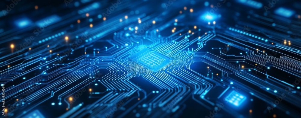 Poster this digital background is ideal for tech processes, neural networks, stock, data transfer and encry