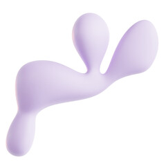 Colorful Smooth Fluid Shape with a Curved Design