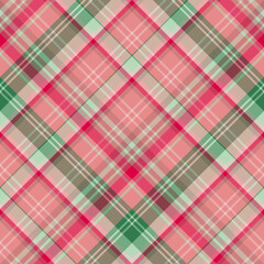 Seamless pattern in unique pink and green colors for plaid, fabric, textile, clothes, tablecloth and other things. Vector image. 2