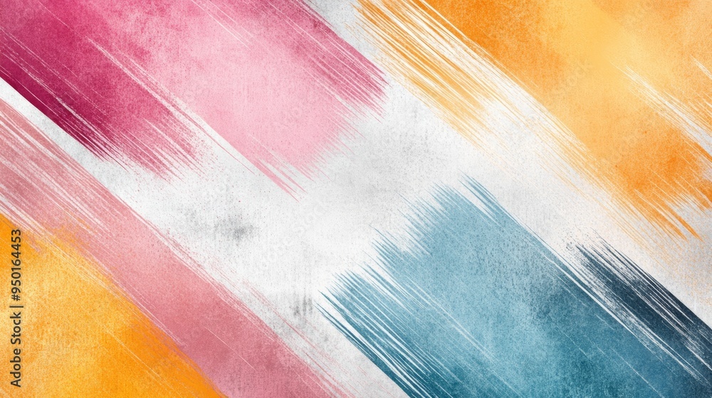 Poster abstract texture with vibrant colors and dynamic brush strokes, perfect for backgrounds or creative 