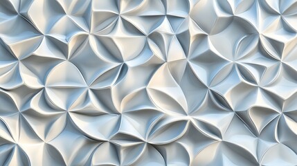 Seamless ceramic wall tiles with a 3D texture and pattern, creating an artistic background.