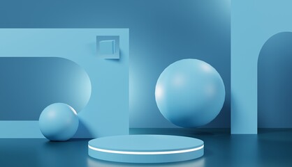 Abstract scene background. Product presentation, mockup. Podium 3d, stage pedestal or platform