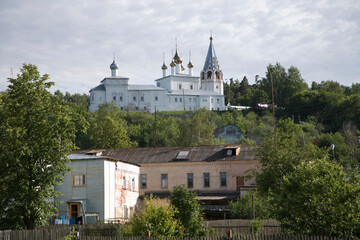 Fototapeta premium Russia Vladimir region Gorokhovets city view on a cloudy summer day