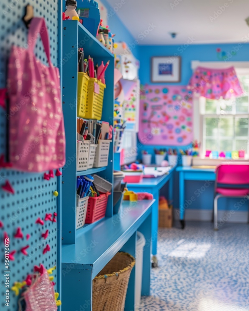 Aufkleber creative young students in a vibrant school makerspace, engaged in inventing and innovating with too