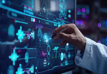 Fototapeta premium Digital Healthcare: A Future of Innovation and Technology