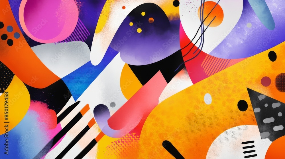 Poster abstract colorful geometric pattern background