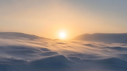 Fototapeta premium A remote and desolate Antarctic plateau