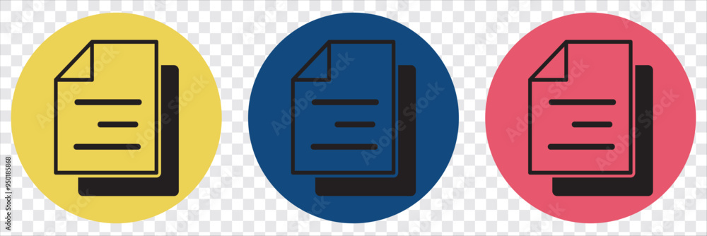 Poster document icon of symbol. document vector icon modern and simple flat symbol for web site, mobile app