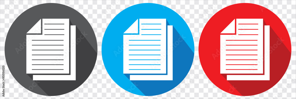 Poster document icon of symbol. document vector icon modern and simple flat symbol for web site, mobile app