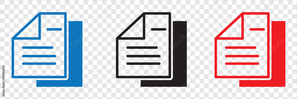 Poster document icon of symbol. document vector icon modern and simple flat symbol for web site, mobile app