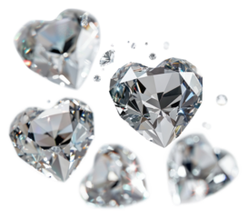 PNG Four floating white diamonds accessories accessory gemstone.
