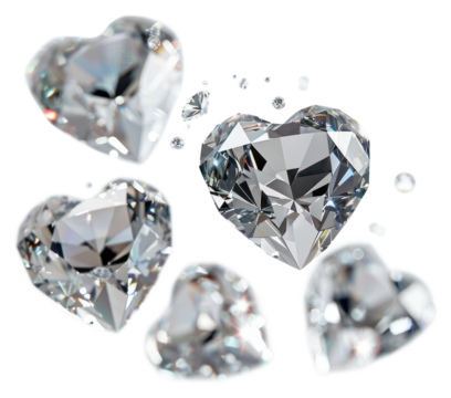 PNG Four floating white diamonds accessories accessory gemstone.