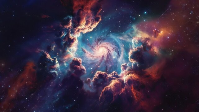 Abstrakter Galaxischer Weltraum Hintergrund