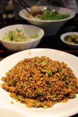 Chinese cuisine: black fried rice