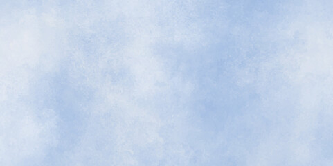 Light blue watercolor paper texture background with splashes, Abstract Sky cloud landscape blue background with tiny clouds, shiny and clear painted light blue clouds watercolor background.
