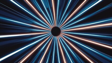 Obraz premium illustration background abstract blue background with glowing lines