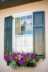 Doors and windows along the streets of Charleston, South Carolina