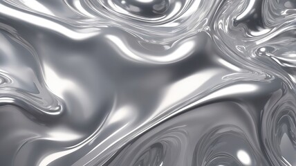 Abstrakter Flüssiger Silberner Gemälde Hintergrund