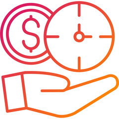 Time Save Vector Icon Design