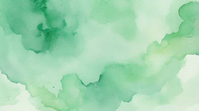Abstrakter Gr&uuml;ner Wasserfarben Hintergrund