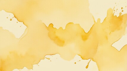 Abstrakter Gelber Wasserfarben Hintergrund