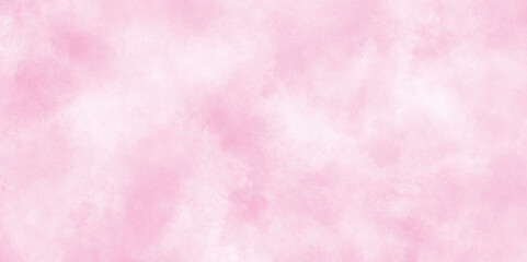 brush painted watercolor abstract painting background, fresh and blurry pink cloud sky on art graphics, grunge and stained Pink ink and watercolor textures on white paper background.