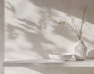 Minimalist White Shelf.